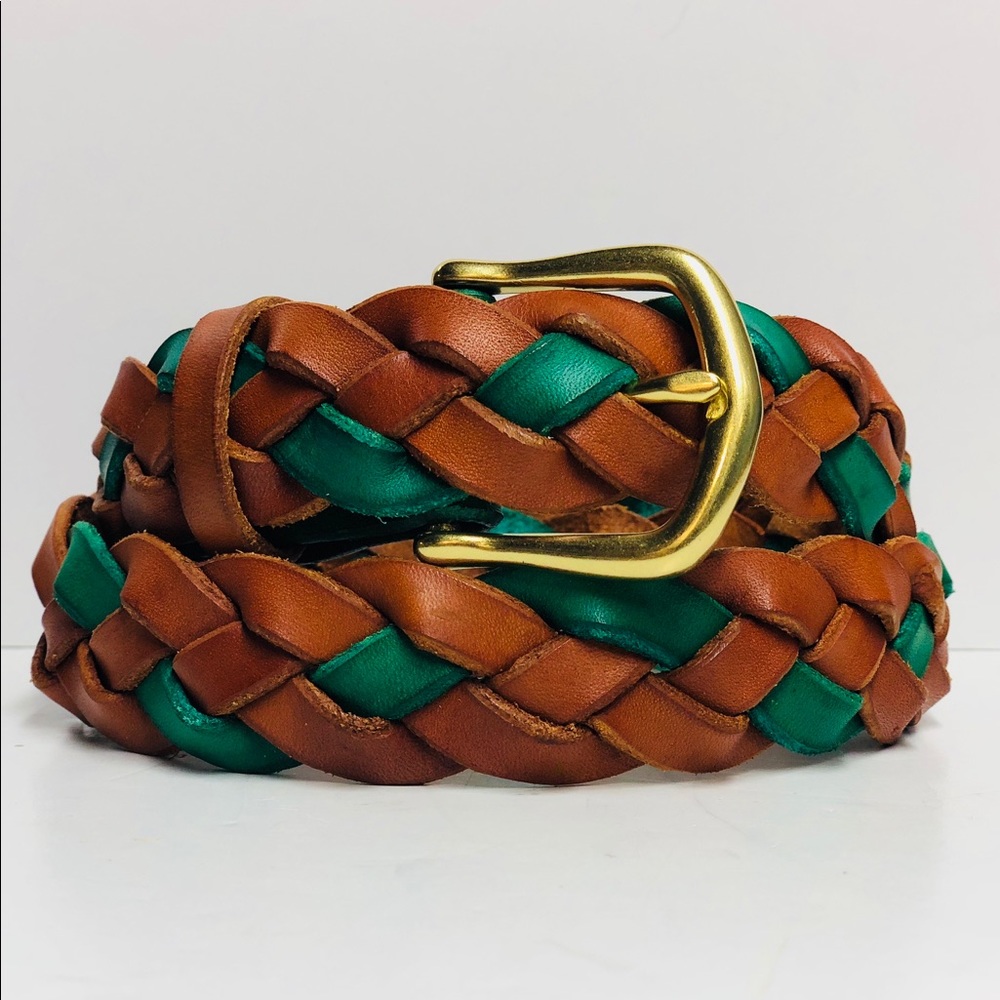Little Big Belt in Saddle Tan Green